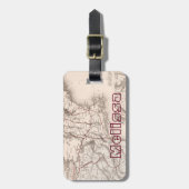 Étiquette À Bagage Carte : Les Etats-Unis du nord-est (Devant Vertical)