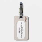 Étiquette À Bagage Carte : Les Etats-Unis du nord-est (Dos Vertical)