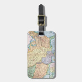 Étiquette À Bagage Carte : Les USA Expansion, 1905 (Devant Vertical)