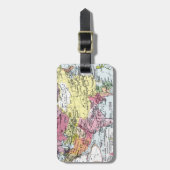 ÉTIQUETTE À BAGAGE CARTE : L'EUROPE EN ASIE (Devant Vertical)