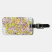 Étiquette À Bagage CARTE : L'IRLANDE, c1890 (Devant horizontal)