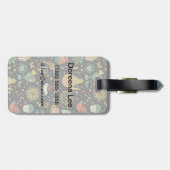 Étiquette À Bagage Carte lumineuse savoureuse de thé (Dos horizontal)