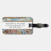 Étiquette À Bagage Carte moderne de New York III (Dos horizontal)