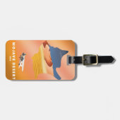 Étiquette À Bagage Carte Mojave Desert USA (Devant horizontal)