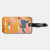 Étiquette À Bagage Carte Mojave Desert USA (Dos horizontal)