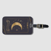 Étiquette À Bagage Carte Moon Tarot (Devant Horizontal)