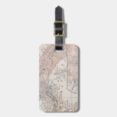 ÉTIQUETTE À BAGAGE CARTE : PANAMA, 1907 (Devant Vertical)