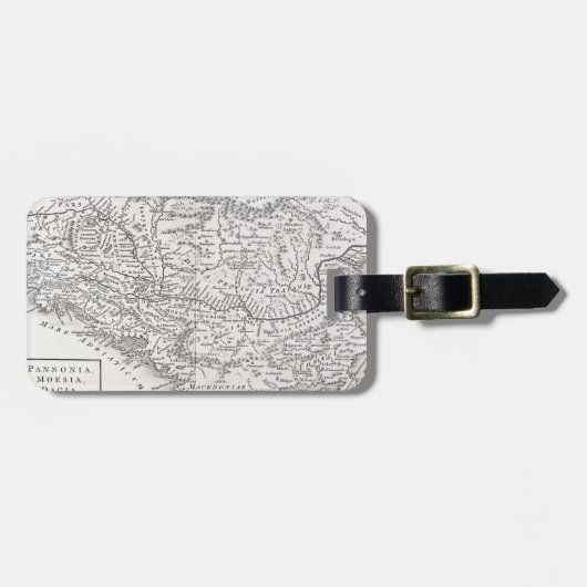 ÉTIQUETTE À BAGAGE CARTE : PANNONIE (Devant horizontal)