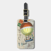 Étiquette À Bagage Carte postale chaude de ballon à air (Devant Vertical)