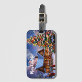 Étiquette À Bagage Carte postale de Noël (Devant Vertical)