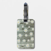 Étiquette À Bagage Carte Rustic Daisy Barne (Dos Vertical)