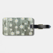 Étiquette À Bagage Carte Rustic Daisy Barne (Dos horizontal)