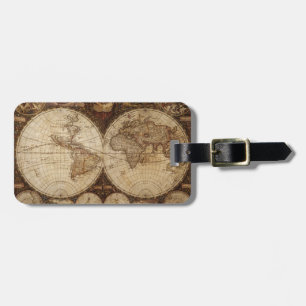 Étiquette À Bagage Carte vintage