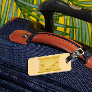 Étiquette À Bagage Carte vintage de Malaisie en rouleau pour voyage d