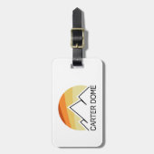 Étiquette À Bagage Carter Dome New Hampshire Retro (Devant Vertical)