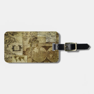 Étiquette À Bagage Cartes anciennes du monde et cartes antiques