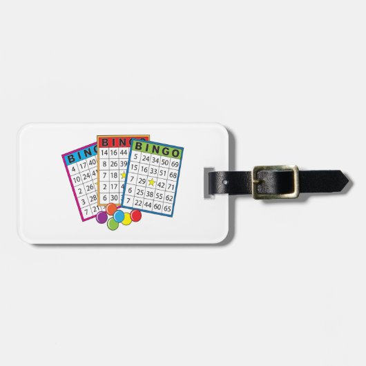 Étiquette À Bagage Cartes de Bingo (Devant horizontal)