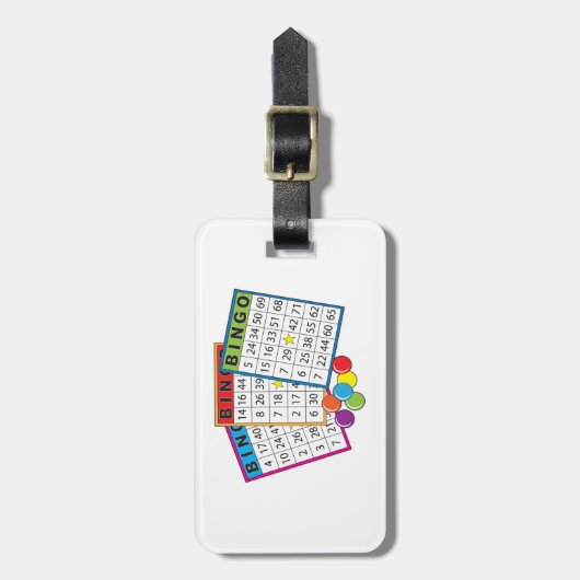Étiquette À Bagage Cartes de Bingo (Devant Vertical)