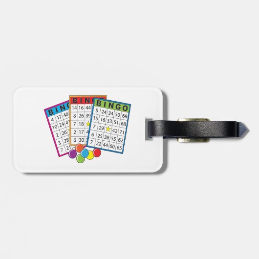 Étiquette À Bagage Cartes de Bingo (Dos horizontal)