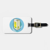 Étiquette À Bagage Carton de jus coloré minimaliste moderne (Devant horizontal)