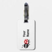 Étiquette À Bagage Carton mignon Ladybug (Dos Vertical)