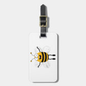Étiquette À Bagage Cartoon Bee (Devant Vertical)