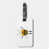 Étiquette À Bagage Cartoon Bee (Dos Vertical)