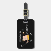 Étiquette À Bagage Cartoon Golfer (Devant Vertical)