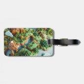 Étiquette À Bagage Cartoon Planet (Dos horizontal)