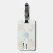 Étiquette À Bagage Cartoon Poodle (Dos Vertical)