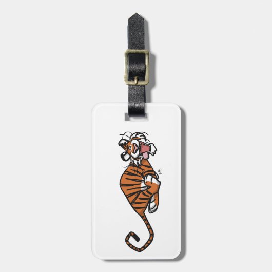 Étiquette À Bagage Cartoon Running Tiger (Devant Vertical)