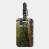 Étiquette À Bagage Cascade automnale et Creek Pennsylvania Nature (Devant Vertical)