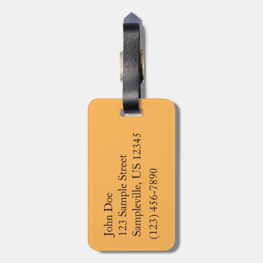 Étiquette À Bagage Cascade automnale et Creek Pennsylvania Nature (Dos Vertical)