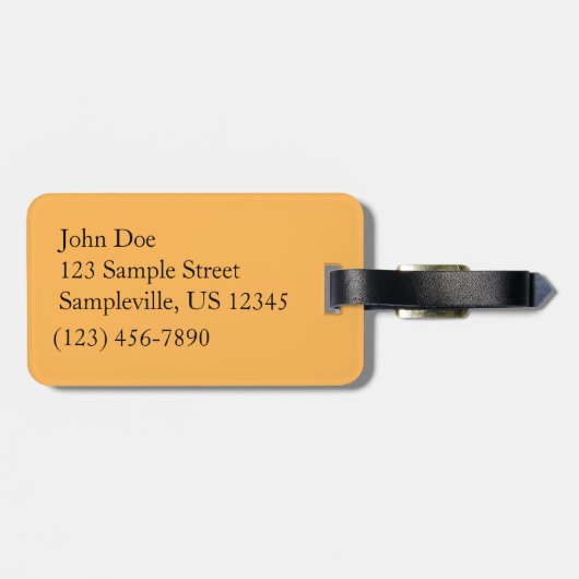 Étiquette À Bagage Cascade automnale et Creek Pennsylvania Nature (Dos horizontal)