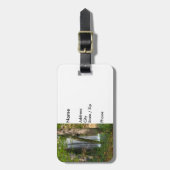 Étiquette À Bagage Cascade Dans Les Bois (Devant Vertical)
