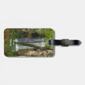 Étiquette À Bagage Cascade Dans Les Bois (Dos horizontal)