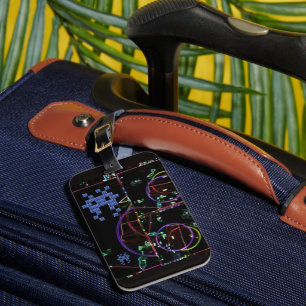 Étiquette À Bagage Cascade de jeux électroniques