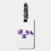 Étiquette À Bagage Cascade d'orchidées violettes (Dos Vertical)