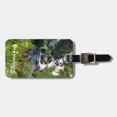 Étiquette À Bagage Cascade et Fleurs sauvages dans le sac Nevada (Devant horizontal)