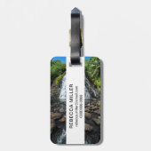 Étiquette À Bagage Cascade tropicale de Kepirohi (Dos Vertical)