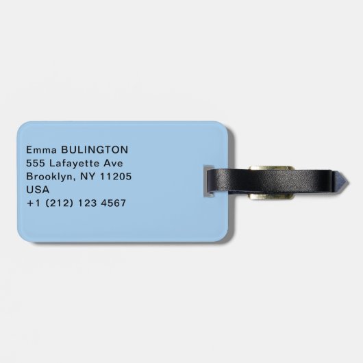 Étiquette À Bagage Cascades dans le Parc National de Plitvice - Croat (Dos horizontal)