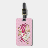 Étiquette À Bagage Casino Queen (Devant Vertical)