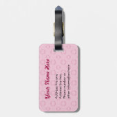 Étiquette À Bagage Casino Queen - Personnaliser (Dos Vertical)