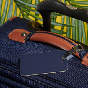 Étiquette À Bagage Casque bleu bleu à un côté avec fente de carte