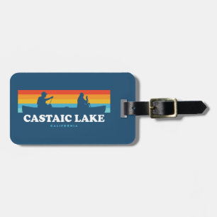 Étiquette À Bagage Castaic Lake Californie Canoë