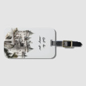 Étiquette À Bagage Castle Owl Be Seeing You (Devant Horizontal)