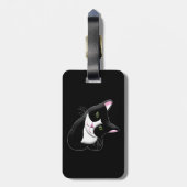 Étiquette À Bagage Cat (Dos Vertical)