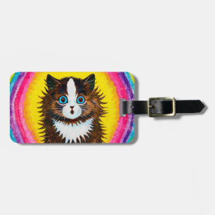 Étiquette À Bagage Cat à Rainbow, Louis Wain