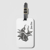 Étiquette À Bagage Cat and Dog 2 Sides-Face (Devant Vertical)