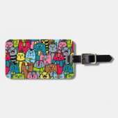 Étiquette À Bagage Cat et kitten (Devant horizontal)